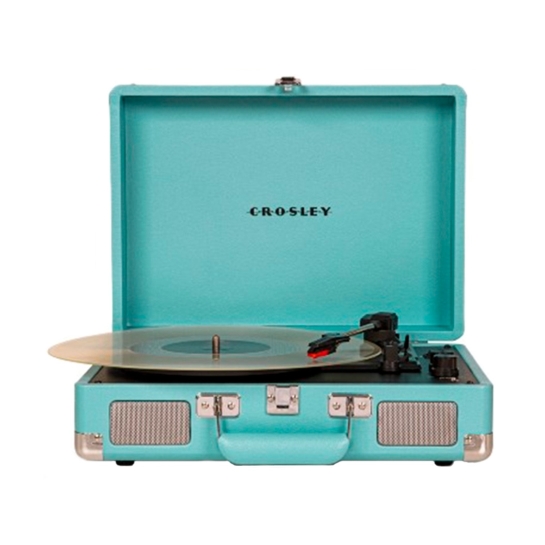 Вініловий програвач Crosley Cruiser Deluxe Bluetooth Suitcase Turntable Turquoise Ex - ціна, характеристики, відгуки, розстрочка, фото 1