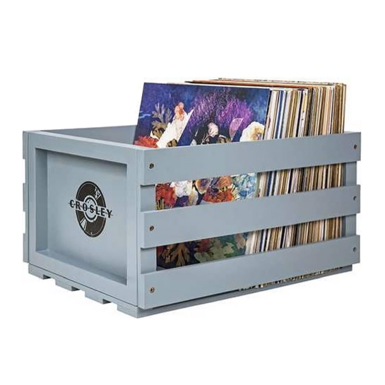 Подставка под виниловые пластинки Crosley Record Storage Crate Tourmaline - цена, характеристики, отзывы, рассрочка, фото 1