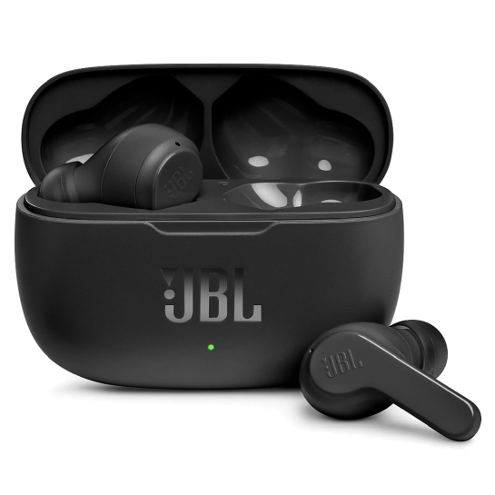 Бездротові навушники 	JBL 	Wave 200TWS Black - ціна, характеристики, відгуки, розстрочка, фото 1