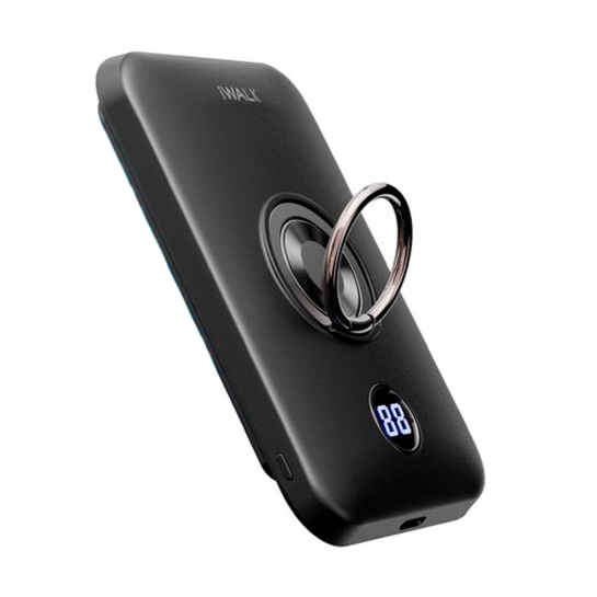 Бездротовий зовнішній акумулятор iWalk PowerGrip Mag Black - ціна, характеристики, відгуки, розстрочка, фото 1