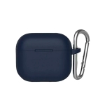 Чехол Blueo Liquid Silicone Case for Apple AirPods 3 with Carbine Deep Blue