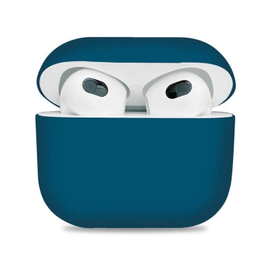 Чохол Silicone Case для AirPods 3 Dark Blue - цена, характеристики, отзывы, рассрочка, фото 1