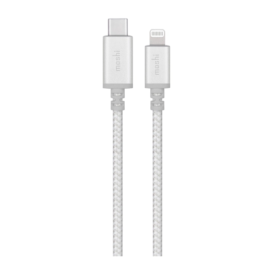 Кабель Moshi Integra Cable USB-C to Lightning Jet Silver (1.2 m)