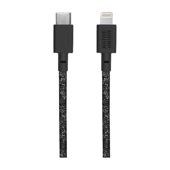 Кабель Native Union Night Cable USB-C to Lightning Cosmos Black (3 m) - цена, характеристики, отзывы, рассрочка, фото 2