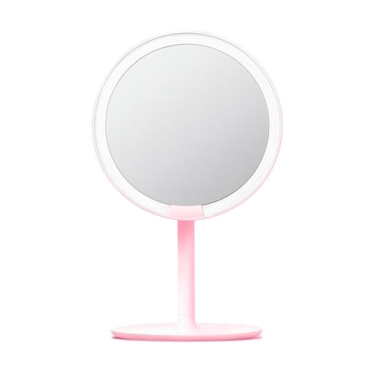 Дзеркало Xiaomi Amiro LED Lighting Makeup Mirror Pink - ціна, характеристики, відгуки, розстрочка, фото 1
