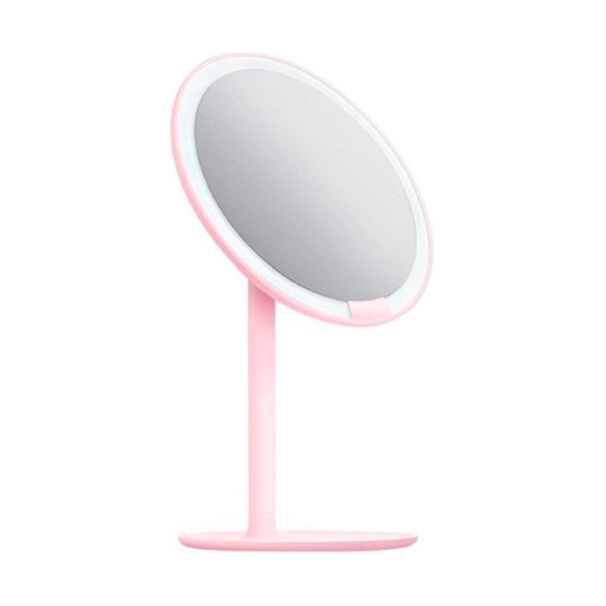 Зеркало Xiaomi Amiro LED Lighting Makeup Mirror Pink - цена, характеристики, отзывы, рассрочка, фото 2