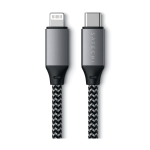 Кабель Satechi USB-C to Lightning Cable Space Gray (25 cm)