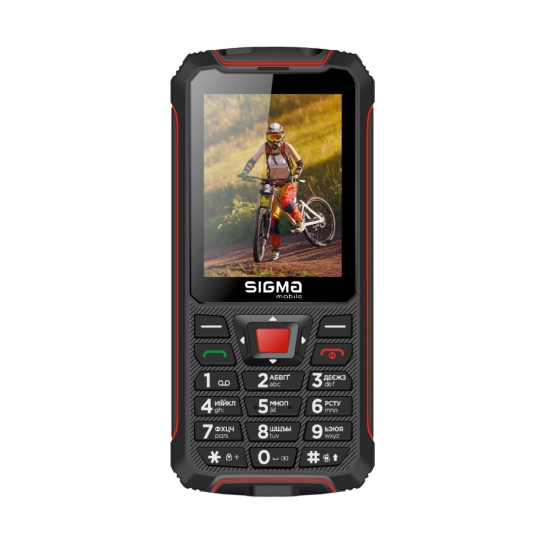 Мобільний телефон Sigma mobile X-treme PR68 Dual Sim Black/Red - ціна, характеристики, відгуки, розстрочка, фото 1