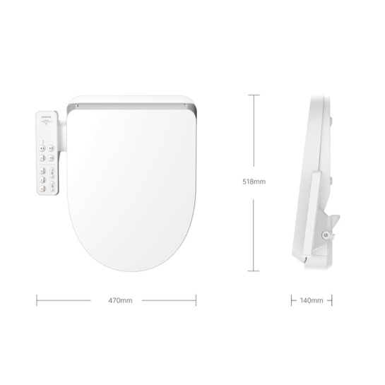 Розумна кришка для унітазу Smart Toilet Cover White - ціна, характеристики, відгуки, розстрочка, фото 2