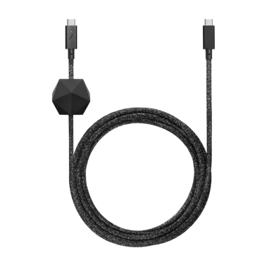 Кабель Native Union Desk Cable USB-C to USB-C Cosmos Black (2.4 m) - цена, характеристики, отзывы, рассрочка, фото 1