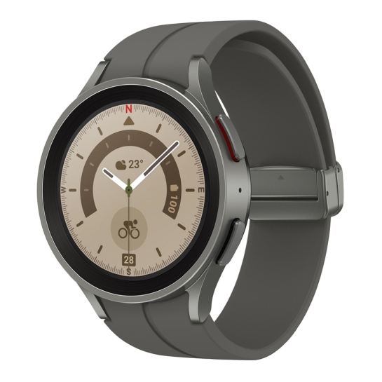 Смарт-часы Samsung Galaxy Watch 5 Pro 45mm Titanium - цена, характеристики, отзывы, рассрочка, фото 1