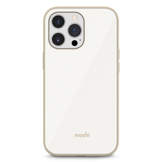 Чехол Moshi iGlaze Slim Hardshell Case Pearl White for iPhone 13 Pro - цена, характеристики, отзывы, рассрочка, фото 1