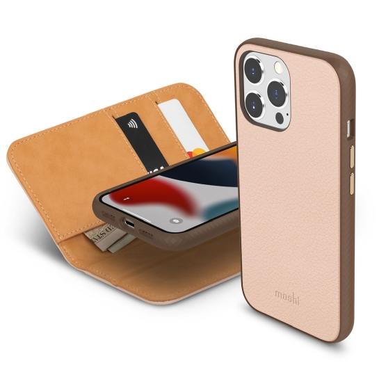 Чехол Moshi Overture Case with Detachable Magnetic Wallet Luna Pink for iPhone 13 Pro - цена, характеристики, отзывы, рассрочка, фото 2
