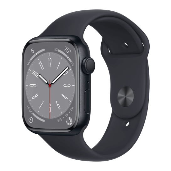 Apple Watch 8 45mm Midnight Aluminum Case with Midnight Sport Band - цена, характеристики, отзывы, рассрочка, фото 1