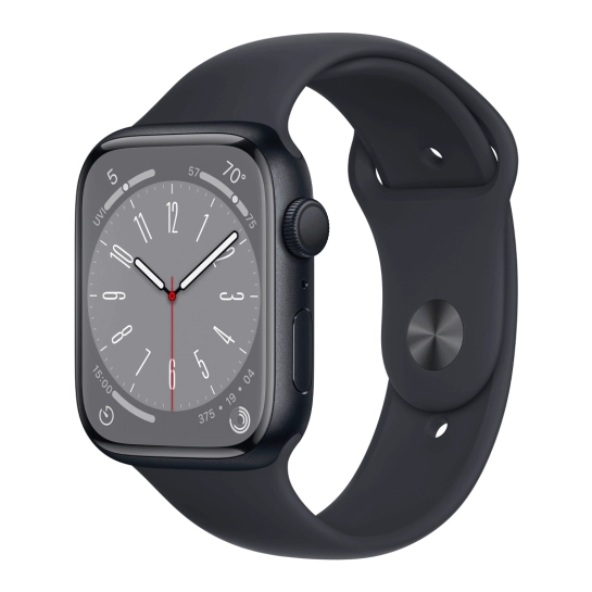 Apple Watch 8 45mm Midnight Aluminum Case with Midnight Sport Band