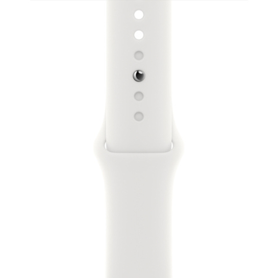 Apple Watch SE 2 + LTE 40mm Silver Aluminum Case with White Sport Band - ціна, характеристики, відгуки, розстрочка, фото 3