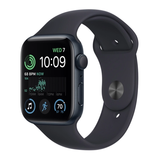 Apple Watch SE 2 44mm Midnight Aluminum Case with Midnight Sport Band