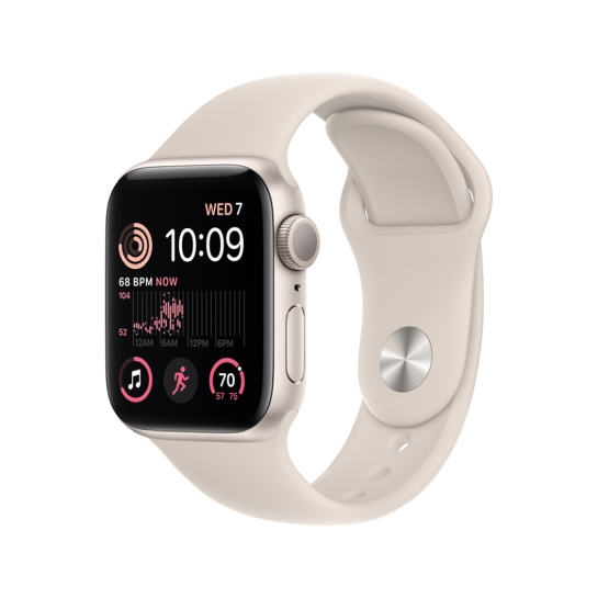 Apple Watch SE 2 40mm Starlight Aluminum Case with Starlight Sport Band - ціна, характеристики, відгуки, розстрочка, фото 1
