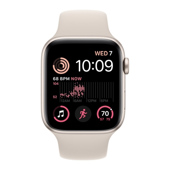 Apple Watch SE 2 + LTE 44mm Starlight Aluminum Case with Starlight Sport Band - цена, характеристики, отзывы, рассрочка, фото 2