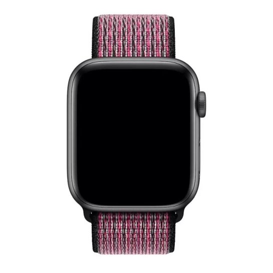 Ремешок Apple Nike Sport Loop for Apple Watch 42mm/44mm Pink Blast/True Berry - цена, характеристики, отзывы, рассрочка, фото 2