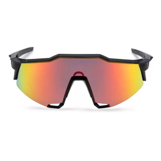 Солнцезащитные очки CHEAPO Alvin Black Red Mirror