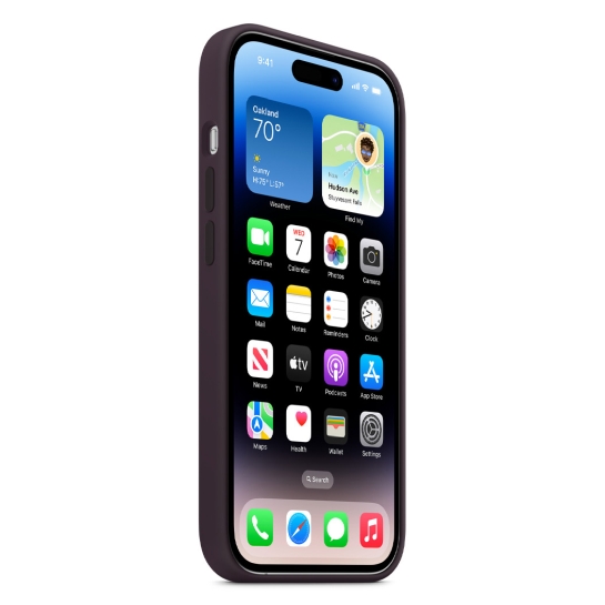Чохол Apple Silicone Case with MagSafe for iPhone 14 Pro Elderberry - ціна, характеристики, відгуки, розстрочка, фото 3