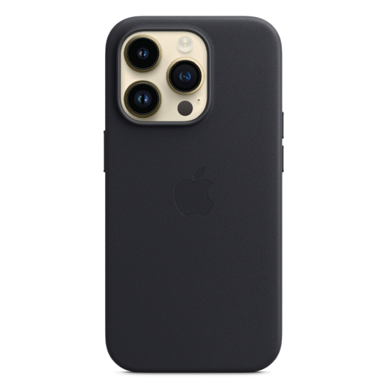 Чохол Apple Leather Case with MagSafe для iPhone 14 Pro Midnight - ціна, характеристики, відгуки, розстрочка, фото 1