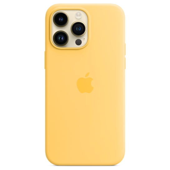 Чехол Apple Silicone Case with MagSafe for iPhone 14 Pro Max Sunglow - цена, характеристики, отзывы, рассрочка, фото 1