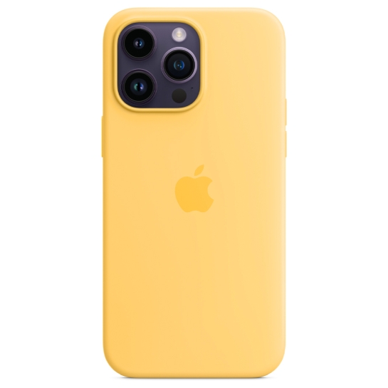 Чохол Apple Silicone Case with MagSafe for iPhone 14 Pro Max Sunglow - ціна, характеристики, відгуки, розстрочка, фото 2