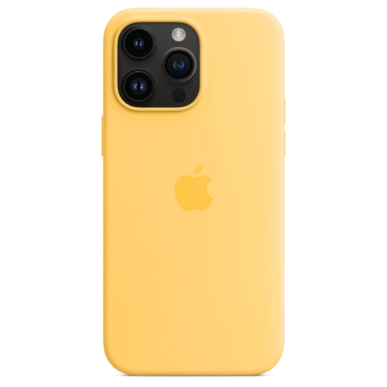 Чехол Apple Silicone Case with MagSafe for iPhone 14 Pro Max Sunglow - цена, характеристики, отзывы, рассрочка, фото 4