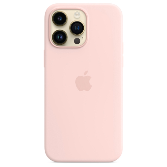 Чохол Apple Silicone Case with MagSafe for iPhone 14 Pro Max Chalk Pink - ціна, характеристики, відгуки, розстрочка, фото 1