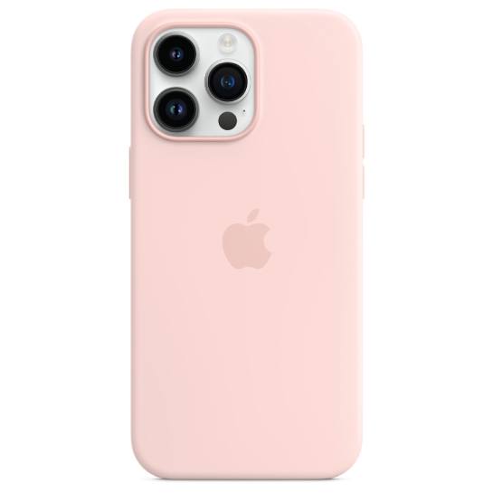 Чохол Apple Silicone Case with MagSafe for iPhone 14 Pro Max Chalk Pink - ціна, характеристики, відгуки, розстрочка, фото 3
