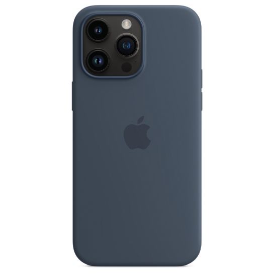 Чехол Apple Silicone Case with MagSafe for iPhone 14 Pro Max Storm Blue - цена, характеристики, отзывы, рассрочка, фото 1