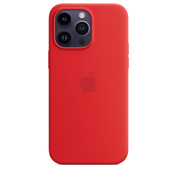 Чохол Apple Silicone Case with MagSafe for iPhone 14 Pro Max (PRODUCT)RED - ціна, характеристики, відгуки, розстрочка, фото 4