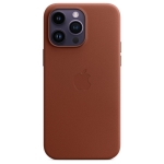 Чехол Apple Leather Case with MagSafe for iPhone 14 Pro Max Umber