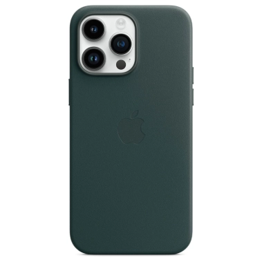 Чехол Apple Leather Case with MagSafe for iPhone 14 Pro Max Forest Green - цена, характеристики, отзывы, рассрочка, фото 1
