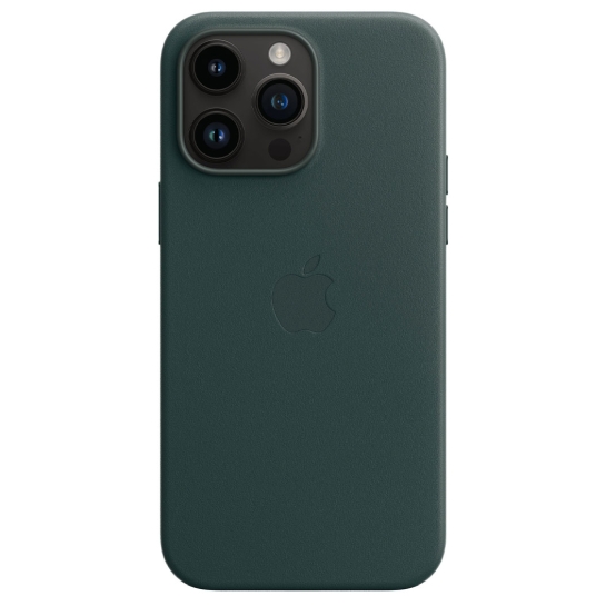 Чохол Apple Leather Case with MagSafe for iPhone 14 Pro Max Forest Green - ціна, характеристики, відгуки, розстрочка, фото 2
