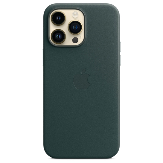 Чехол Apple Leather Case with MagSafe for iPhone 14 Pro Max Forest Green - цена, характеристики, отзывы, рассрочка, фото 4