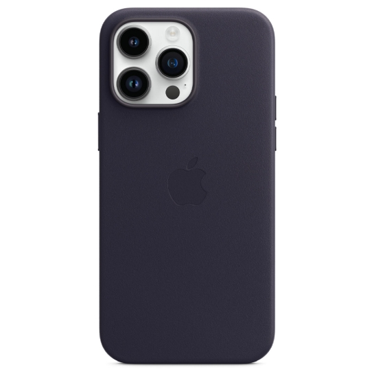 Чохол Apple Leather Case with MagSafe for iPhone 14 Pro Max Ink - ціна, характеристики, відгуки, розстрочка, фото 3