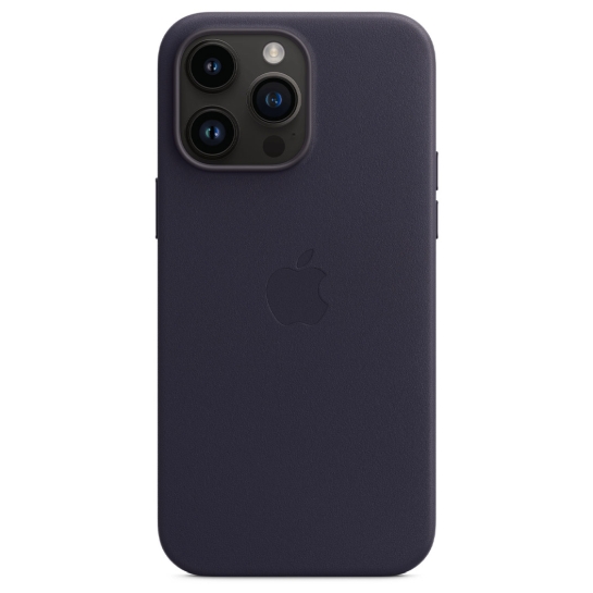 Чехол Apple Leather Case with MagSafe for iPhone 14 Pro Max Ink - цена, характеристики, отзывы, рассрочка, фото 4