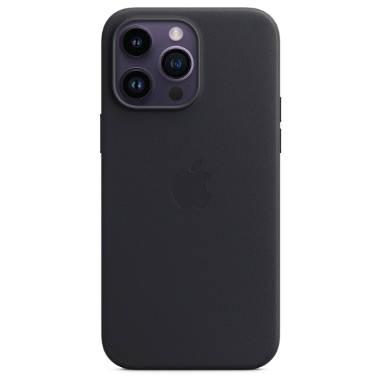 Чехол Apple Leather Case with MagSafe for iPhone 14 Pro Max Midnight - цена, характеристики, отзывы, рассрочка, фото 2
