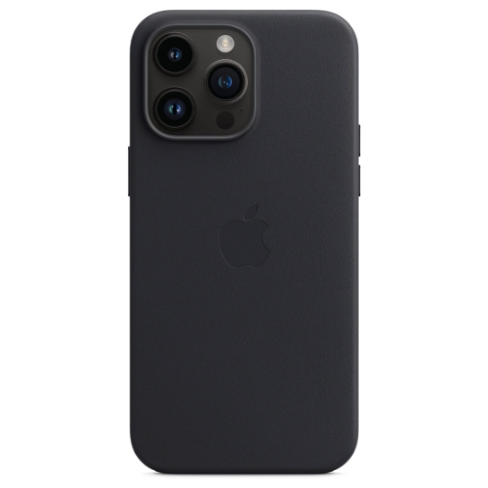 Чохол Apple Leather Case with MagSafe for iPhone 14 Pro Max Midnight - ціна, характеристики, відгуки, розстрочка, фото 4