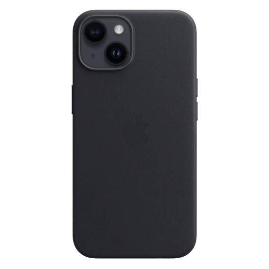 Чехол Apple Leather Case with MagSafe for iPhone 14 Midnight - цена, характеристики, отзывы, рассрочка, фото 3