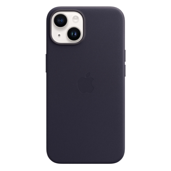 Чехол Apple Leather Case with MagSafe for iPhone 14 Ink - цена, характеристики, отзывы, рассрочка, фото 4