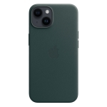 Чехол Apple Leather Case with MagSafe for iPhone 14 Forest Green