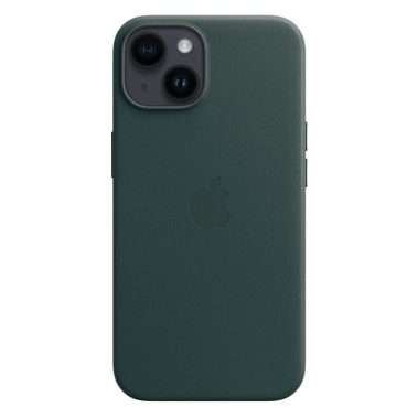 Чехол Apple Leather Case with MagSafe for iPhone 14 Forest Green - цена, характеристики, отзывы, рассрочка, фото 1