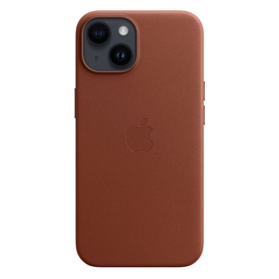 Чохол Apple Leather Case with MagSafe for iPhone 14 Umber - ціна, характеристики, відгуки, розстрочка, фото 3