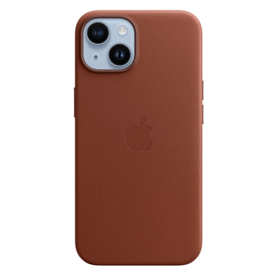 Чохол Apple Leather Case with MagSafe for iPhone 14 Umber - ціна, характеристики, відгуки, розстрочка, фото 5