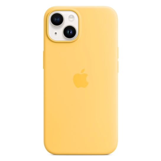 Чохол Apple Silicone Case with MagSafe for iPhone 14 Sunglow - ціна, характеристики, відгуки, розстрочка, фото 5