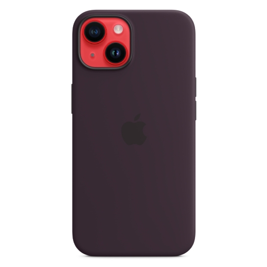 Чехол Apple Silicone Case with MagSafe for iPhone 14 Elderberry - цена, характеристики, отзывы, рассрочка, фото 4